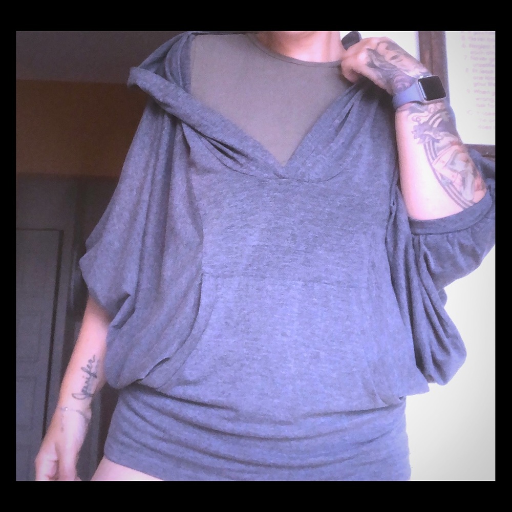 Poncho style sweater